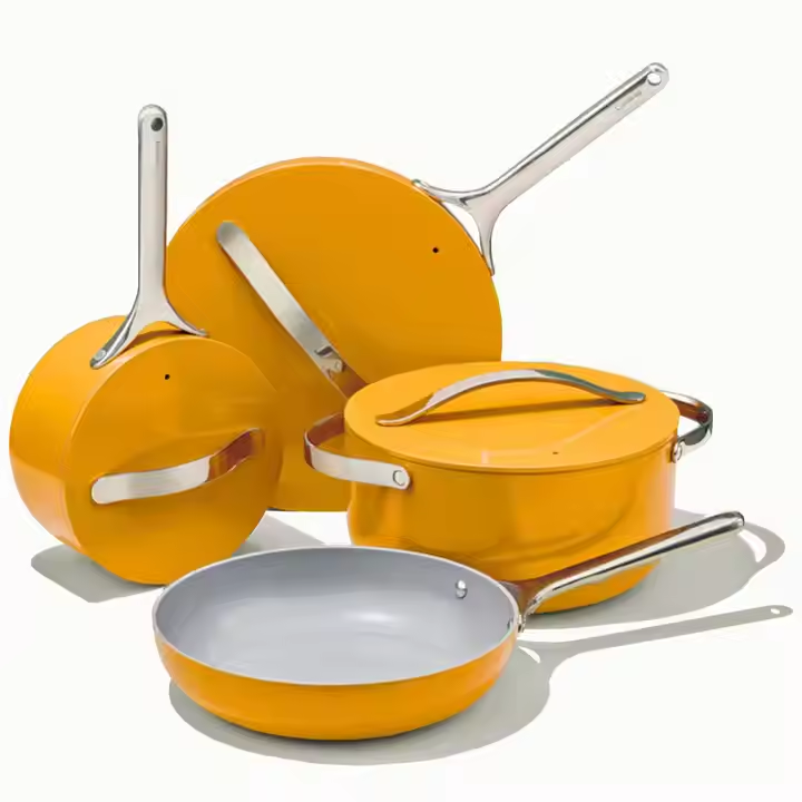Ceramic Cookware Set Pots Pans Lids and Kitchen Storage Non Toxic PTFE & PFOA Free Oven Safe
