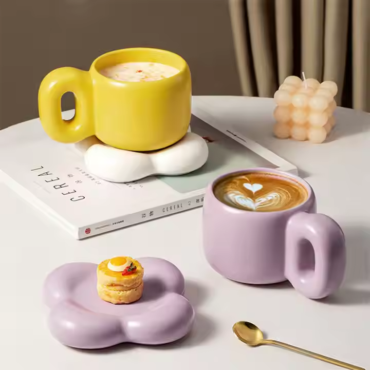 New Design High Quality Cheap Color High Temperature Resistant Ceramic Cups Coffee Mug