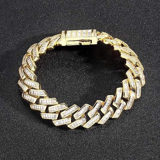 Iced Flooded Cuban Chain Bracelet Necklace